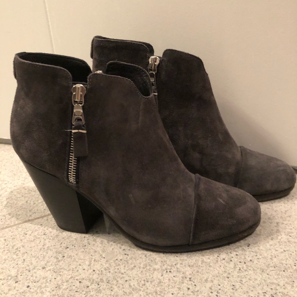 rag & bone suede Margot booties